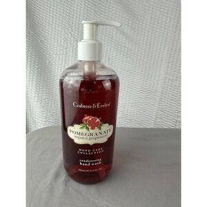CRABTREE & EVELYN Hand Wash POMEGRANATE ARGAN & Grapeseed Hand Wash Soap 16.9 oz